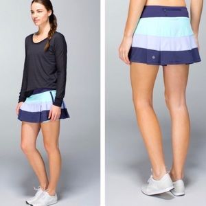 Lululemon Pace Rival Skirt II Tri-color Sz. 10